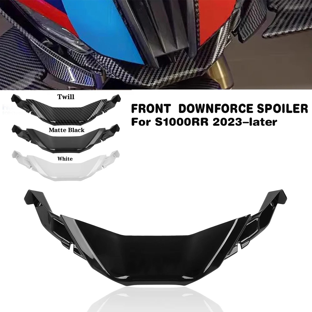 Front Downforce Spoiler For BMW S1000RR S1000 RR M1000RR 2023-2025 Extension Cover Fairing Winglet Aerodynamic Wing Deflector