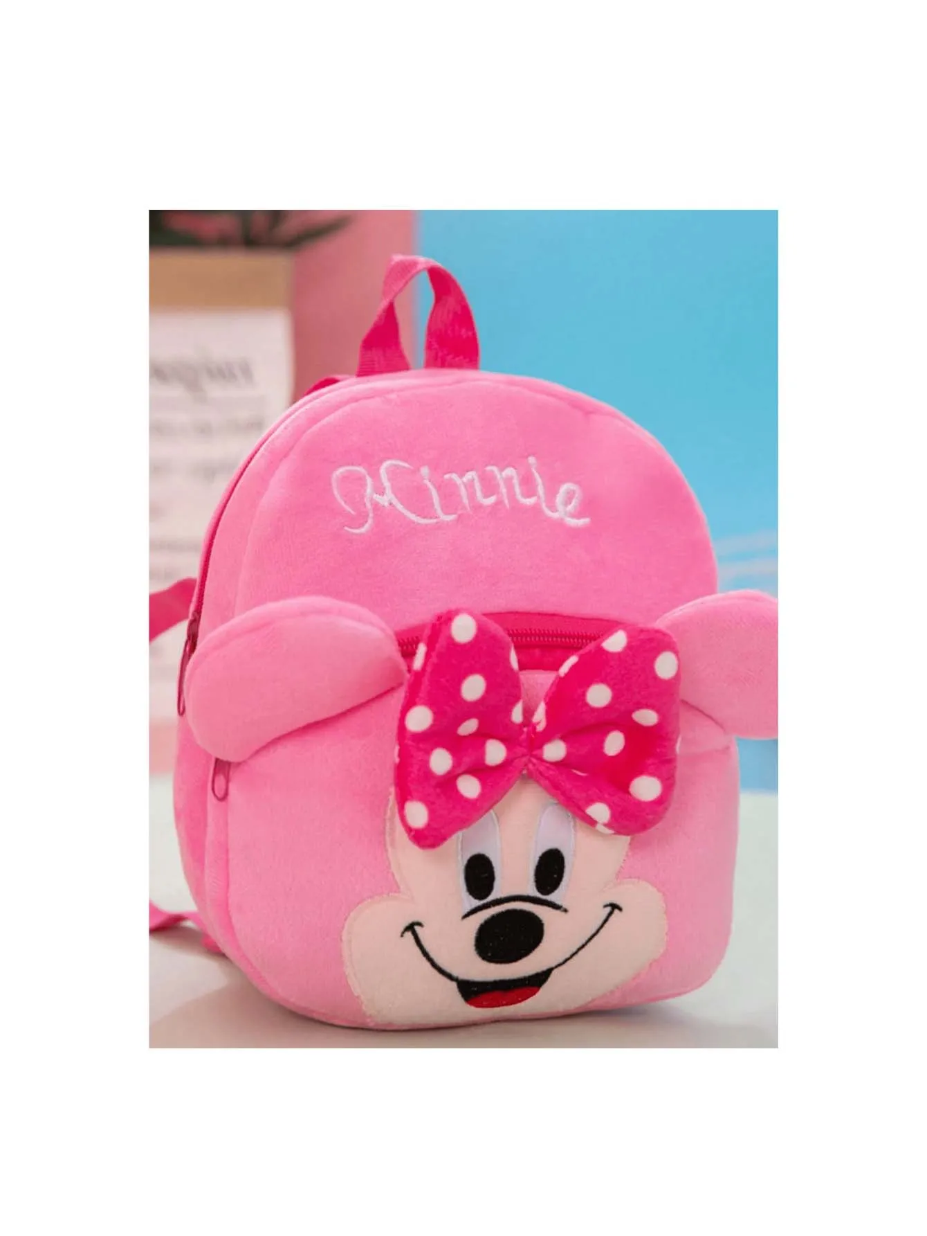 Disney Cartoon Cute Stitch Backpack Mickey Mouse Winnie The Pooh Plush School Bag Student School Supplies thumbnail 3