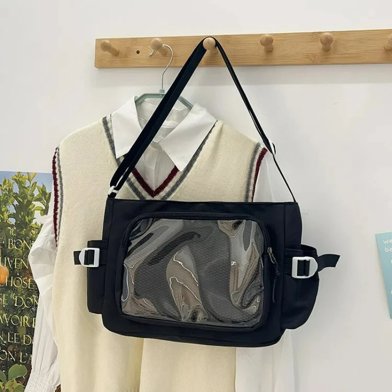 Daily Versatile Y2k Ulzzang Ita Bag One Shoulder Class Crossbody School Bag Harajuku Girls' Large Capacity Casual Itabag thumbnail 6