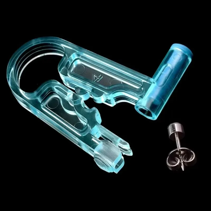 Fashion Blue Ear Piercing Gun Kit Asepsis Disposable Healthy Safety Nose Earring Piercer Tool Set Machine Kit Studs Body Jewelry thumbnail 5