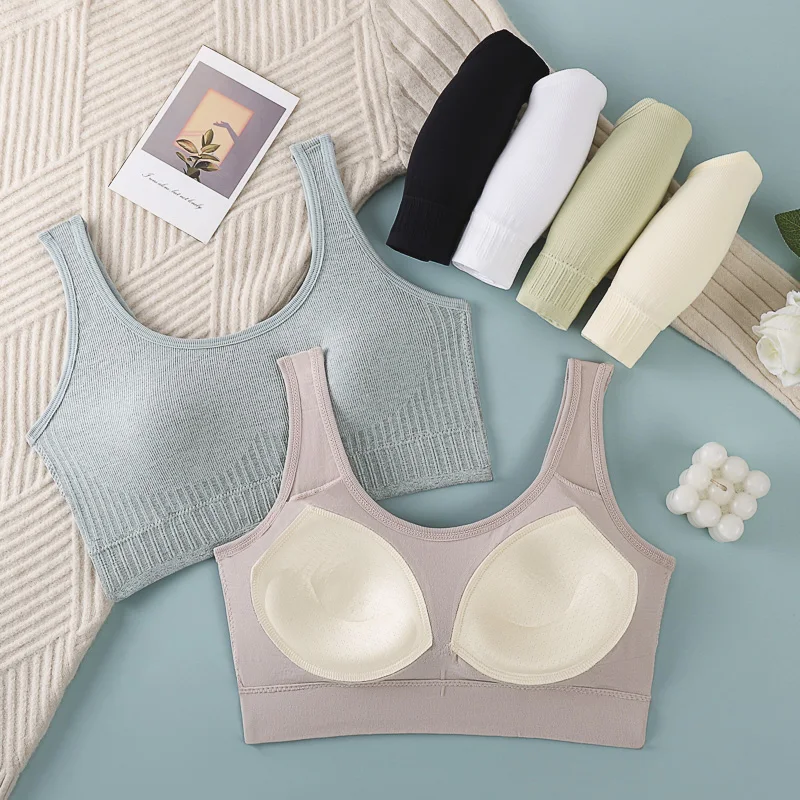 Breathable Sports Bra Anti-Sweat Fitness Top Women Seamless Yoga Bra Shockproof Crop Top Push Up Sport Bra Gym Workout Top thumbnail 2