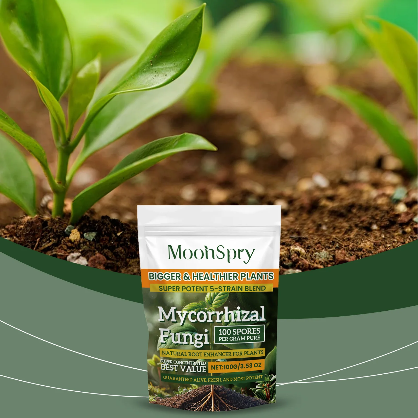 Organic plant root system enhancement powder; garden flower plant root supplement nutrition improve soil plant nutrition powder thumbnail 5