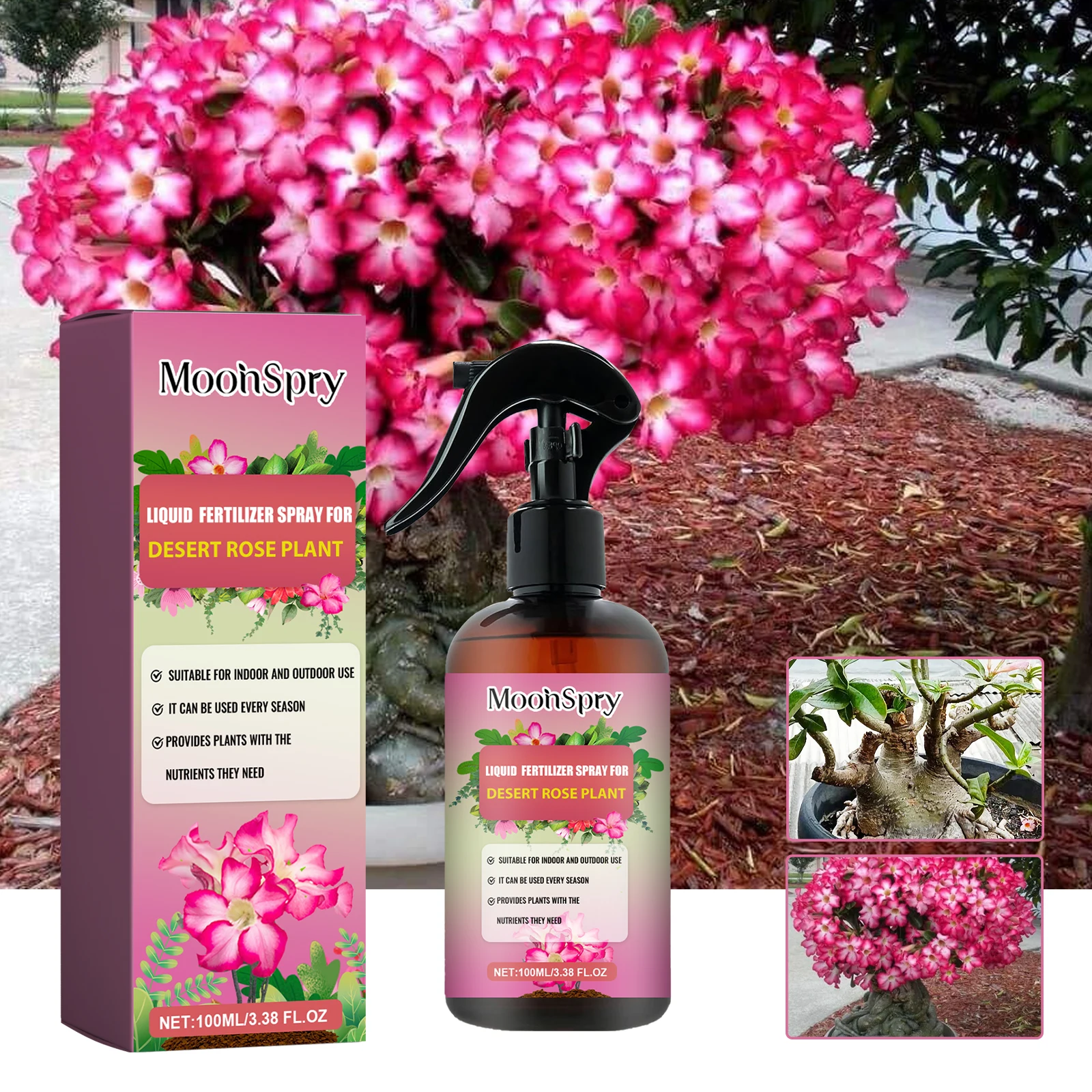 Desert Rose Fertilizer Spray; Desert Rose Special Fertilizer Soil Nutrient Seedling Strengthening Fertilizer thumbnail 3