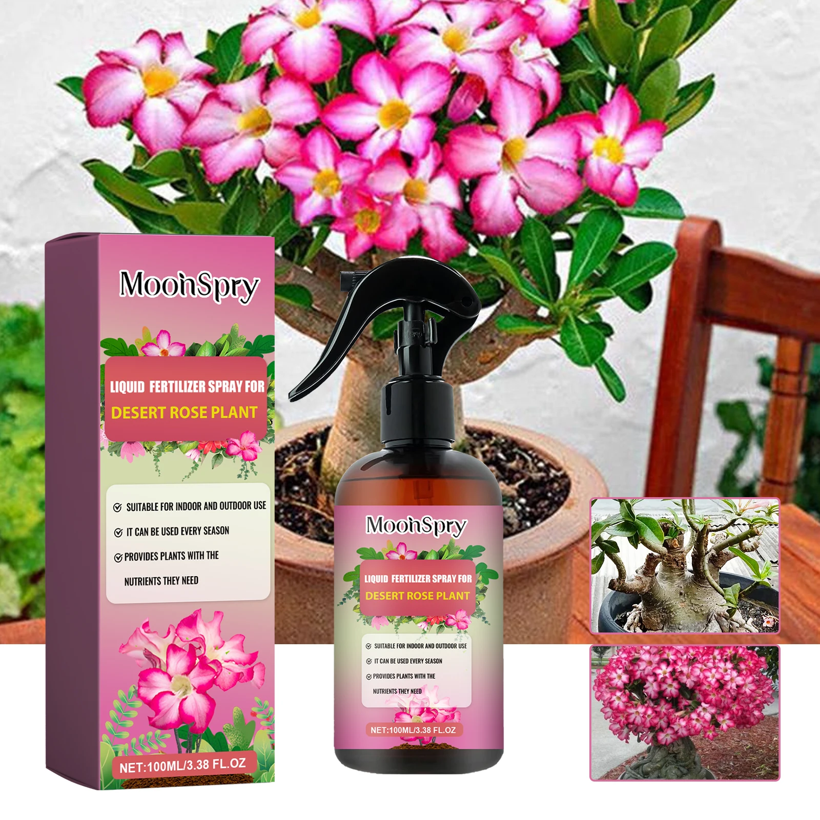 Desert Rose Fertilizer Spray; Desert Rose Special Fertilizer Soil Nutrient Seedling Strengthening Fertilizer thumbnail 4