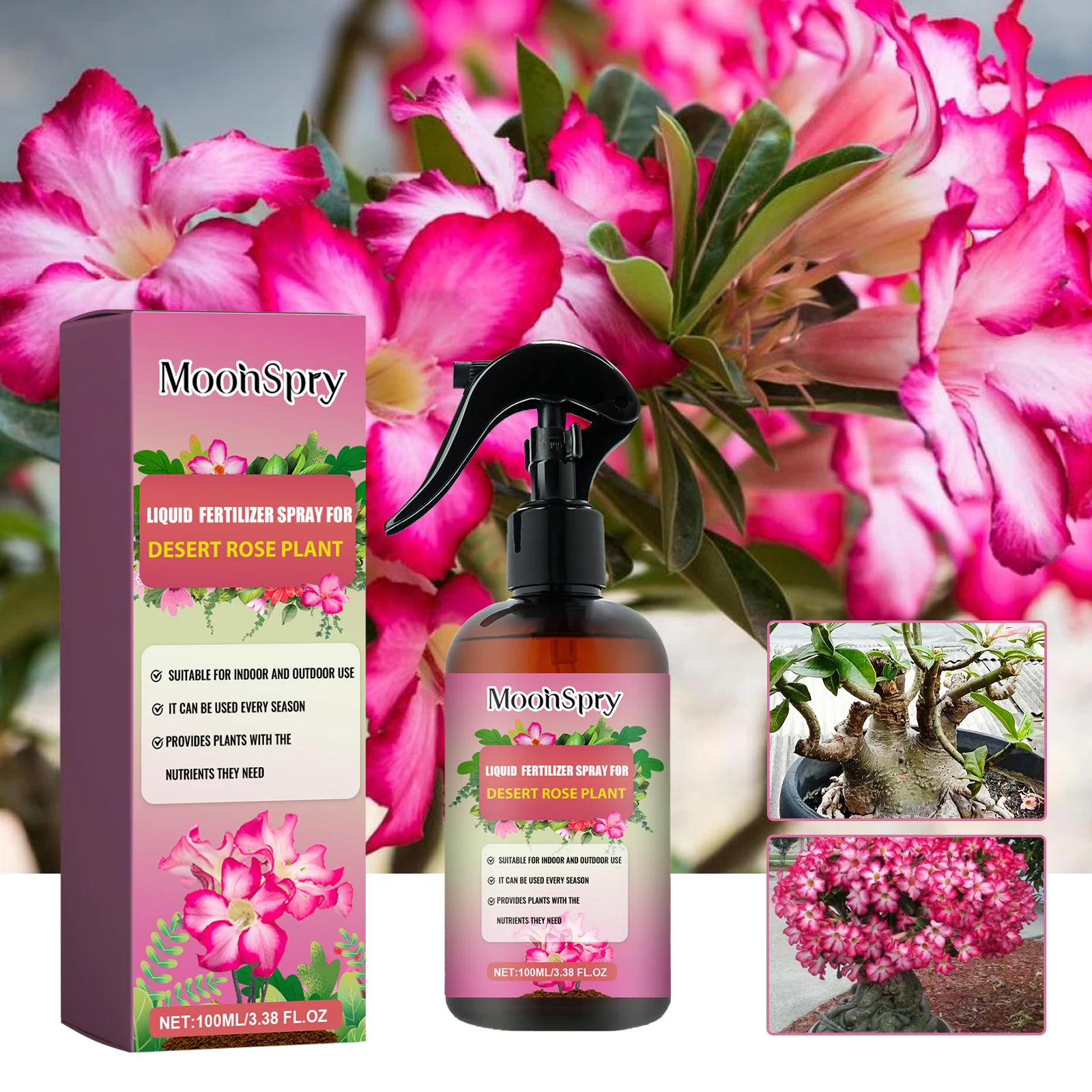 Desert Rose Fertilizer Spray; Desert Rose Special Fertilizer Soil Nutrient Seedling Strengthening Fertilizer thumbnail 2
