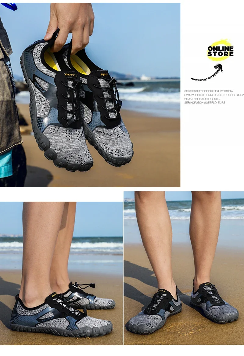 Lightweight Refreshing Aqua Boots Breathable Men Women Outdoor Water Shoes Anti-Slippery Wear-Resistant Sports Hiking Sneakers thumbnail 2