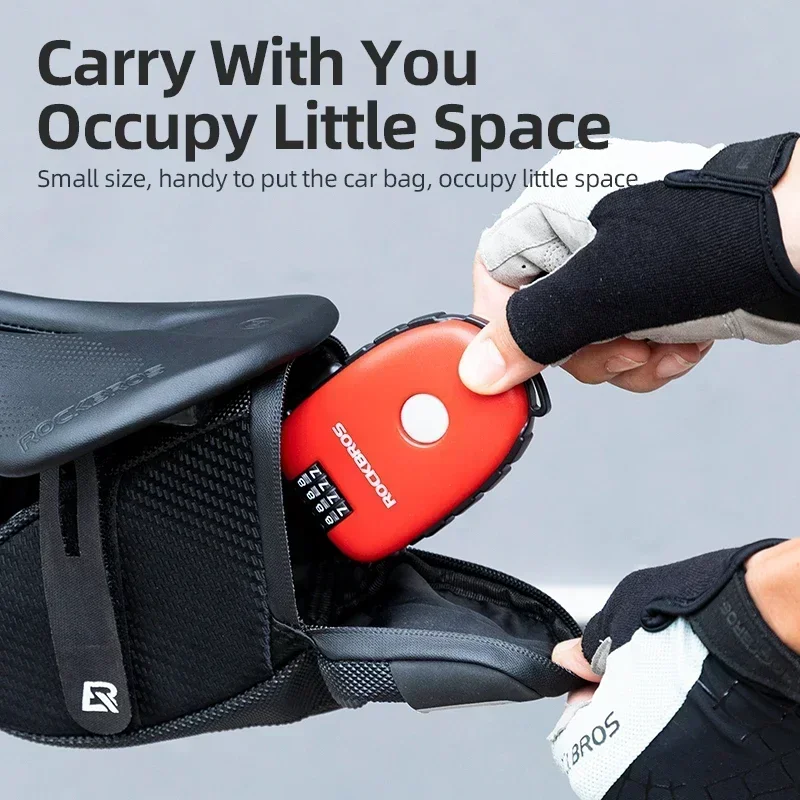 Bicycle Anti-theft Cable Motorcycle Helmet Wire Lock BMX Scooter Security Padlock Accessories Portable Combination Bike Lock thumbnail 3
