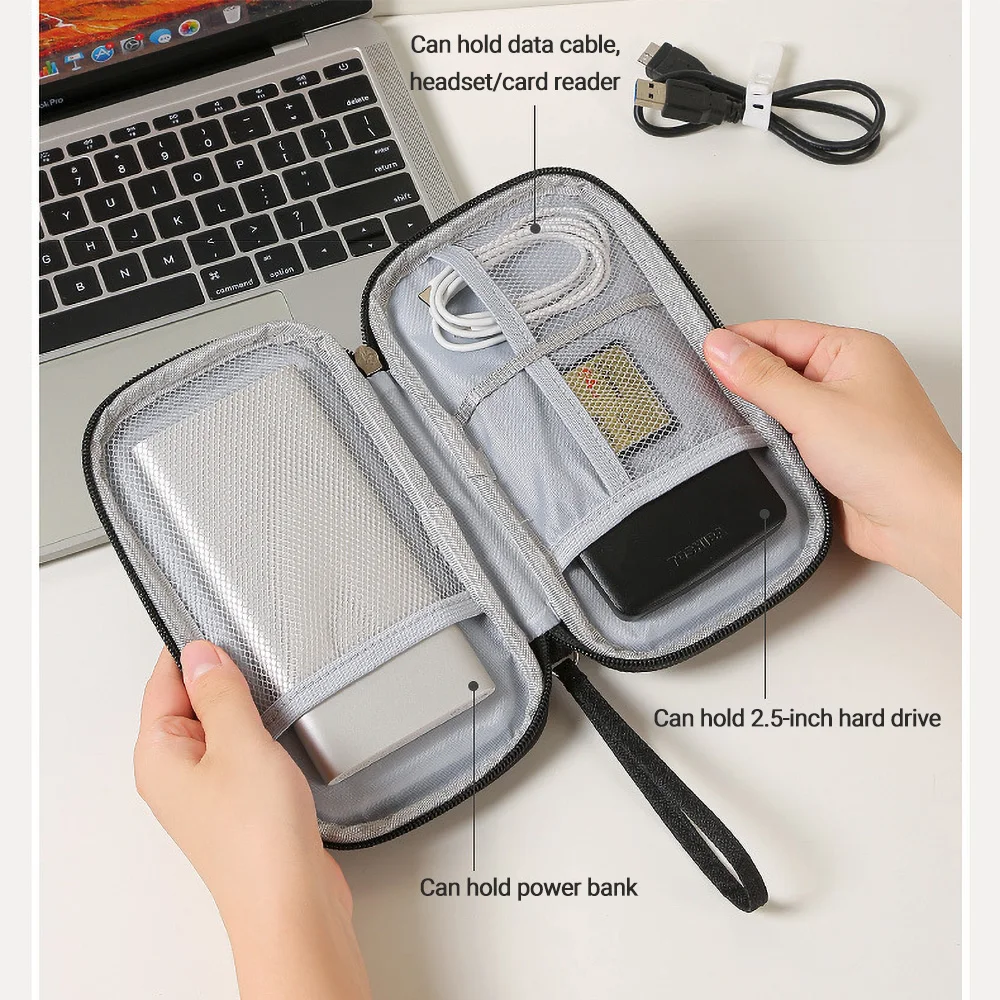 Travel Portable Digital Accessories Storage Bag Organizer of Mobile Phone Bag U Disk Charging Bank Mobile Data Cable Storage Bag thumbnail 2