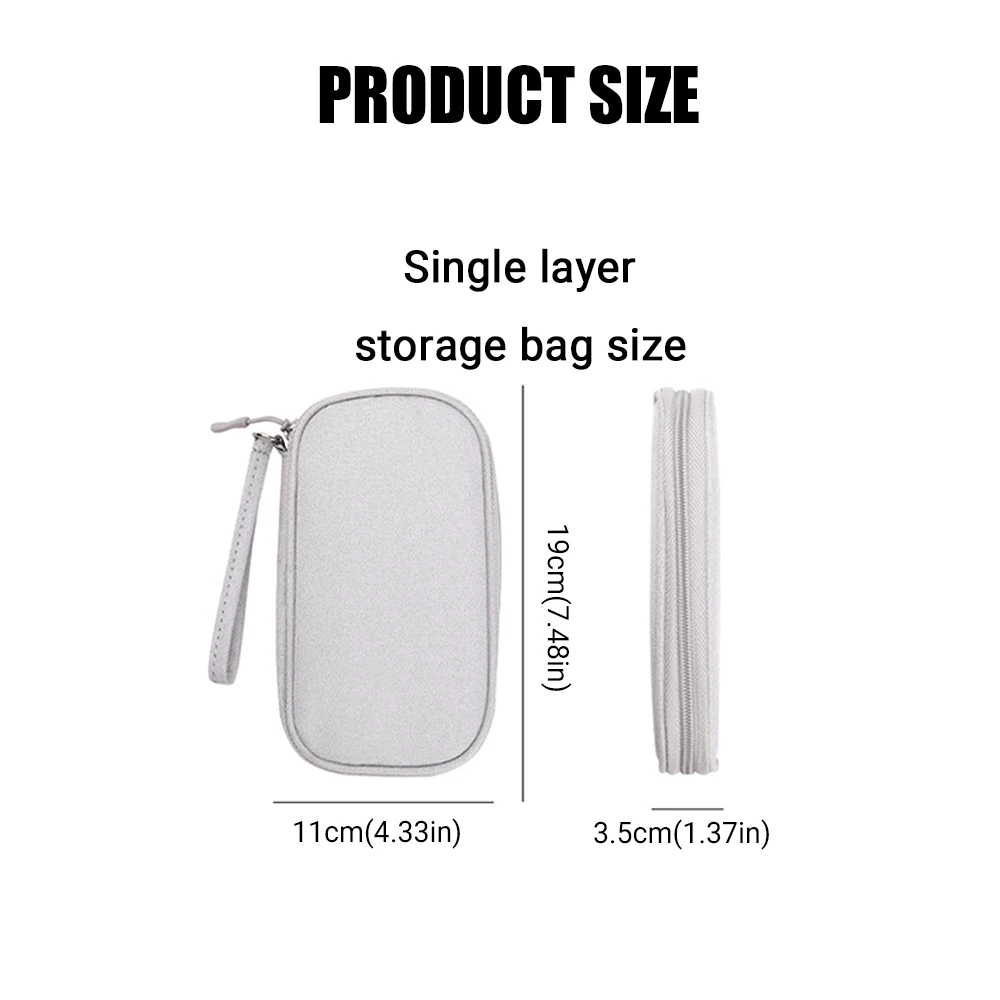 Travel Portable Digital Accessories Storage Bag Organizer of Mobile Phone Bag U Disk Charging Bank Mobile Data Cable Storage Bag thumbnail 6
