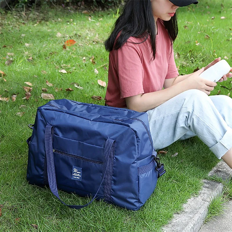 Travel Bags Large Capacity Foldable Clothes Luggage Organizer Waterproof Handbags Women Men Travel Clothes Storage Organizer thumbnail 4