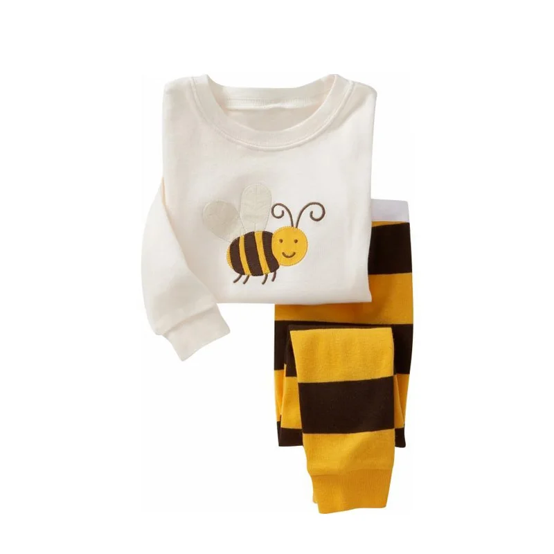 kids pajamas set baby pijama boys animal embroidery sleepwear girls cute 100% cotton soft nightwear children clothing homewear thumbnail 2