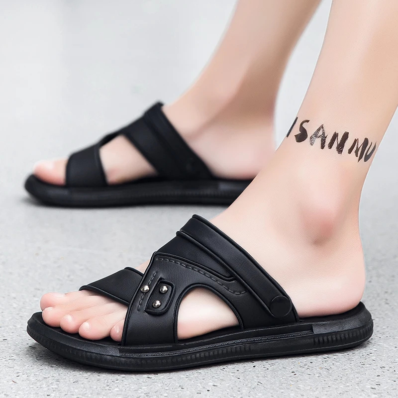 Summer Men Sandals Open Toe Flat Mens Casual Shoes Outdoor Walking Sandals for Men Beach Shoes sandalias hombre Men slippers thumbnail 6