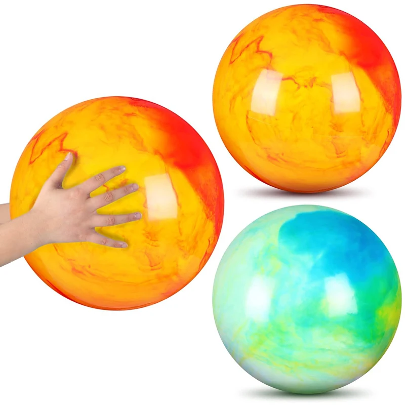 Marbleized Bouncy Balls Size 12Inch Inflatable Toys For Kids Party Carnival Park Beach Playground Backyard Indoor Outdoor Games thumbnail 5