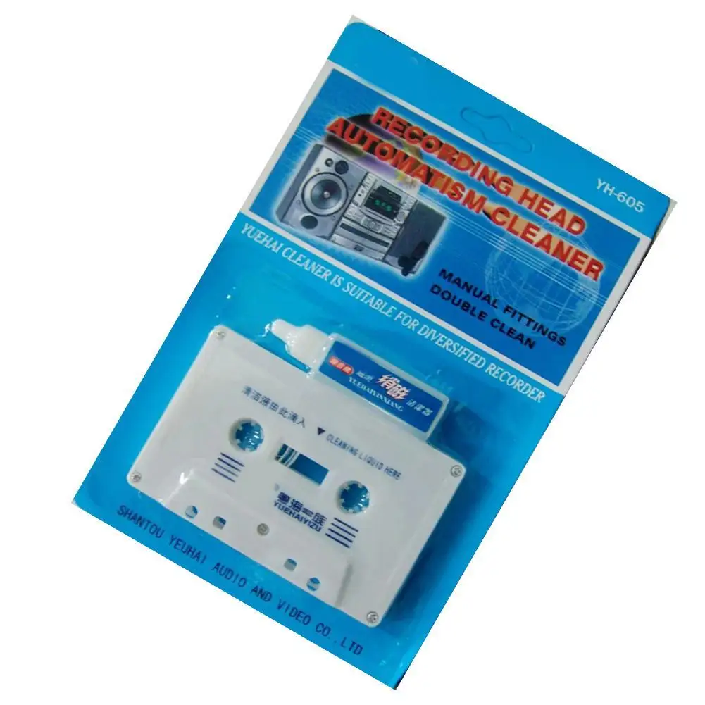 3pcs Cassette Tape Head Cleaner Demagnetizer Kits Audio Player Deck Home Tape Player Cleaning Products Recorder Cleaner Fluids thumbnail 3