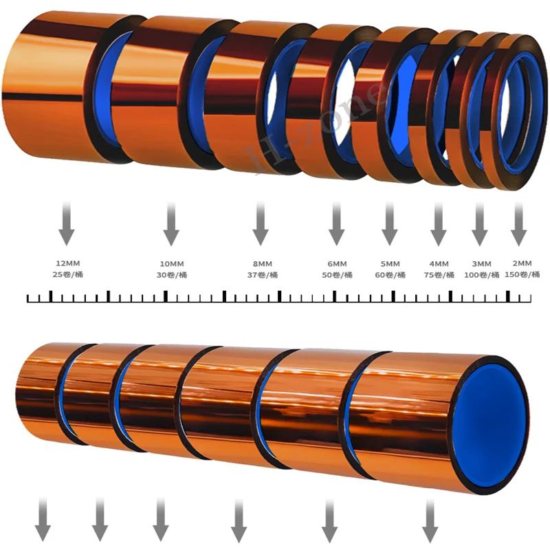 Mechanic High-temperature Resistant Tape Polyimide Sticker Phone PCB Circuit Board Battery Wrap Protection Repair Isolate Tool thumbnail 2