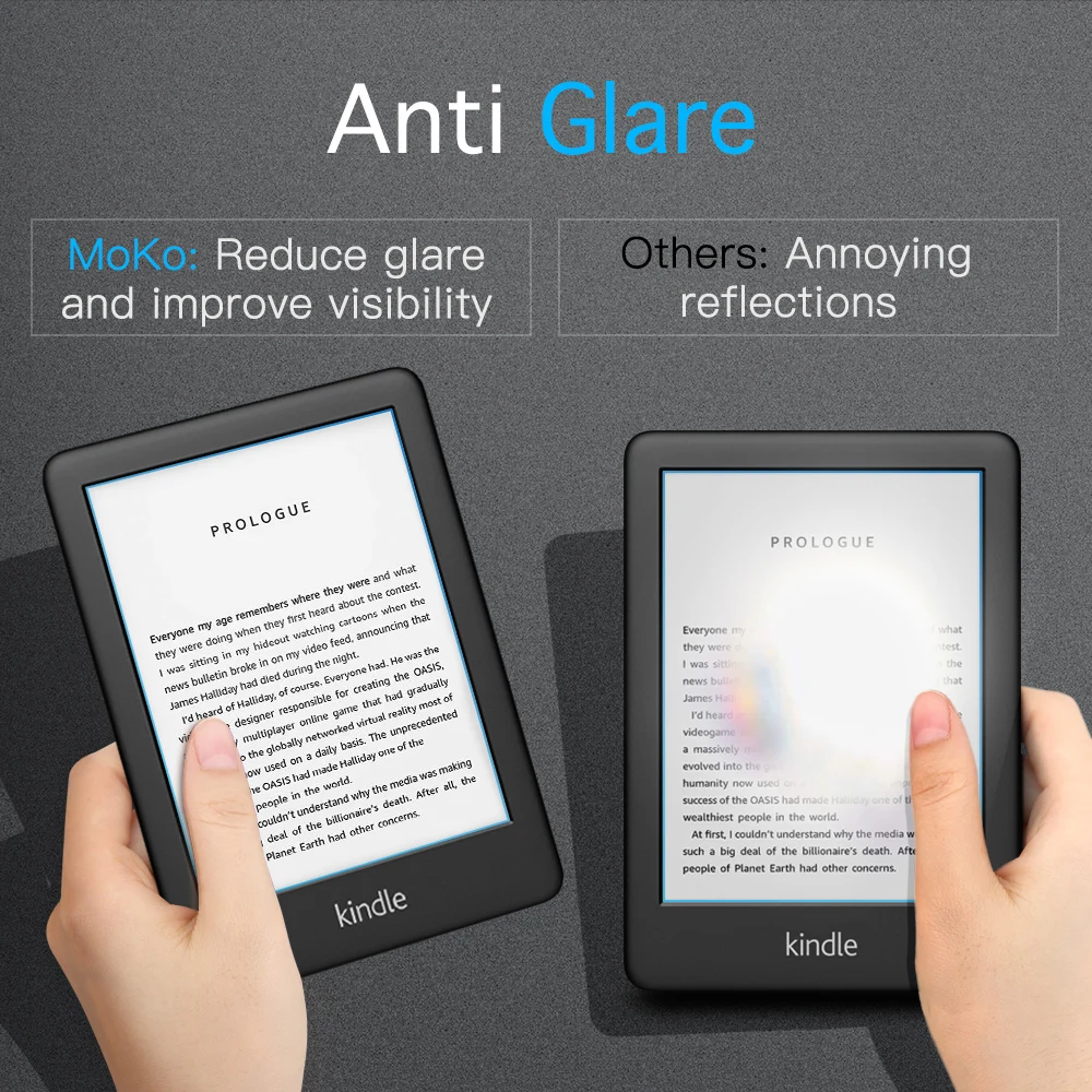 2 Pack Screen Protector for 6" All-New Kindle 11th Generation 2024/2022, Kindle 10th Generation 2019,Full Covera Coverage PET thumbnail 2