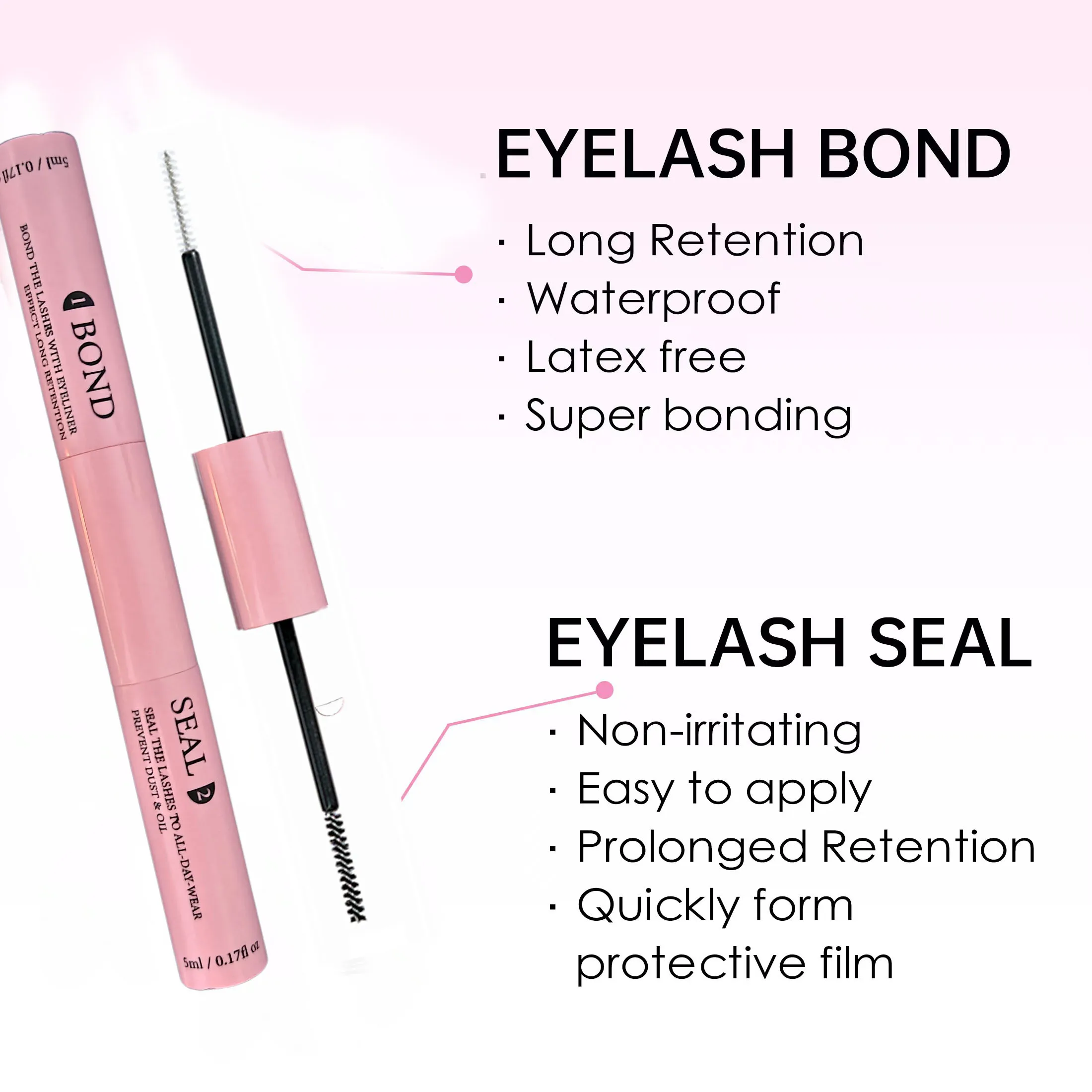 Lash Bond and Seal 10ml Individual Lashes Glue and Seal Super Strong Hold Lash Extension and Lash Glue Remover 5ml Tweezers Kit thumbnail 5