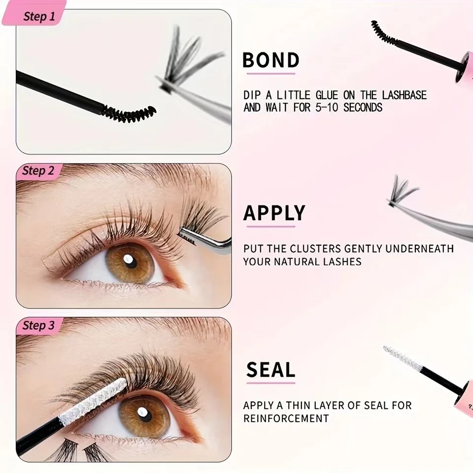 Lash Bond and Seal 10ml Individual Lashes Glue and Seal Super Strong Hold Lash Extension and Lash Glue Remover 5ml Tweezers Kit thumbnail 6