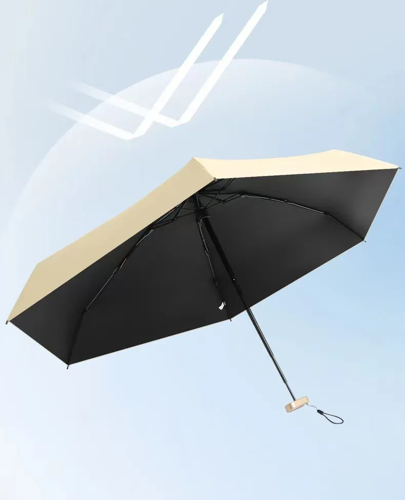 Mini five-fold umbrella sun protection sun umbrella sun protection anti-ultraviolet small and portable men and women fashion sun thumbnail 5