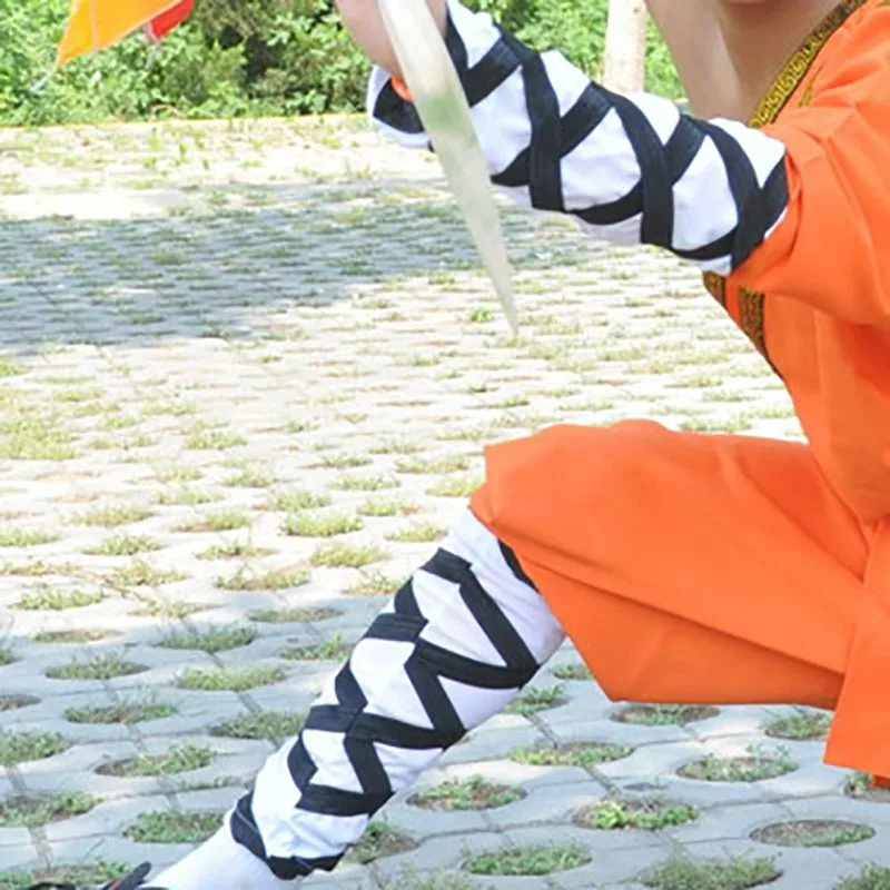 USHINE Shaolin Monk Socks Arm Guard Leg Wraps for Kung fu Uniform Tai chi Martial arts Suit thumbnail 2