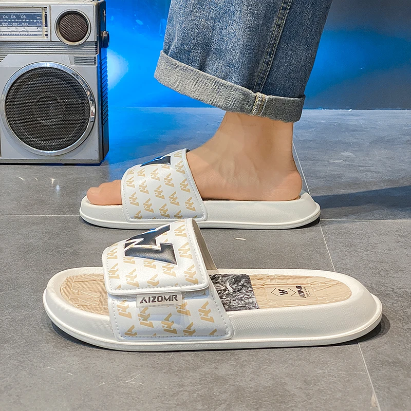 Men's Slippers Non-Slip Wear-Resistant Casual Home Outdoor Sports Summer Trend New Fashion Men's Shoes thumbnail 5