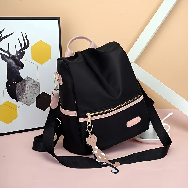Backpack women's backpack travel anti-theft oxford cloth light and fashionable and versatile