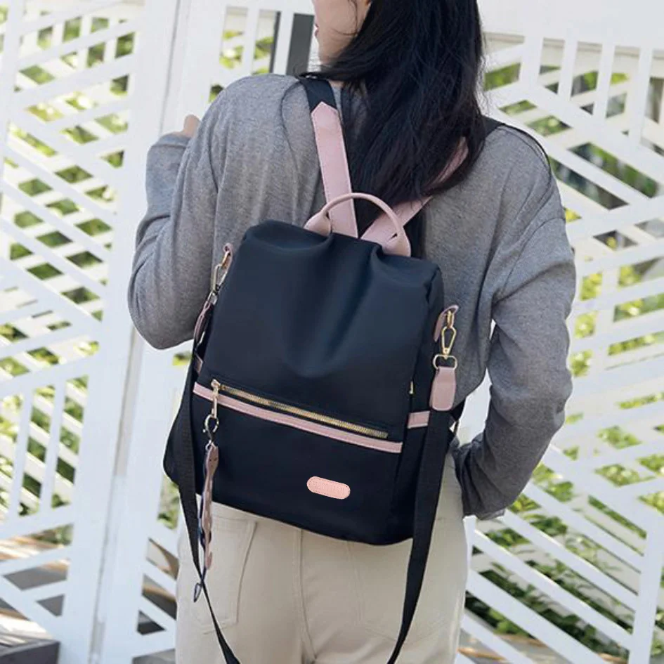 Backpack women's backpack travel anti-theft oxford cloth light and fashionable and versatile thumbnail 3