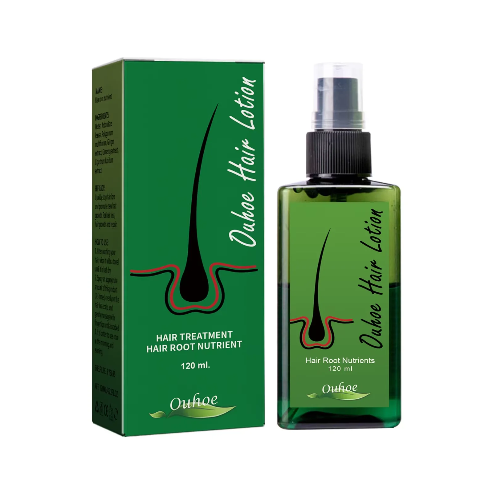 Hair Growth Spray Anti Hair Loss Baldness Hair Root Repair Damaged Scalp Treatment Serum Liquid Thickening Longer Beauty Health thumbnail 2