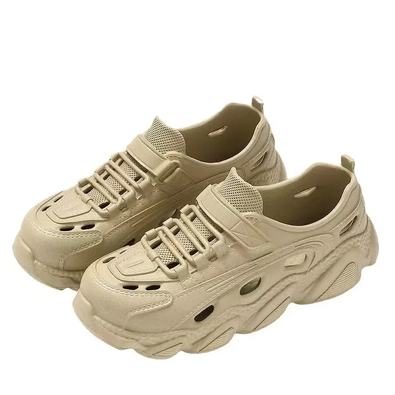 Trendy Men's Sandals Outdoor Wear Thickened Anti-slip Wear-resistant Fashion EVA Moulded Couples Clog Shoes Wholesale thumbnail 6