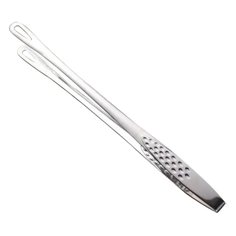 1pc 304 Stainless Steel Food Tongs Long Handle Non-Slip Barbecue Tong Steak Tongs Kitchen Cooking Tools kitchen accessories thumbnail 5