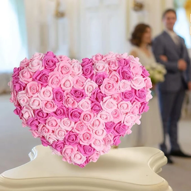 10/20/50Pcs Artificial Foam Rose Flowers PE Fake Flower for Home Room Dceor Wedding Party Halloween Thanksgiving Christmas Decor thumbnail 5