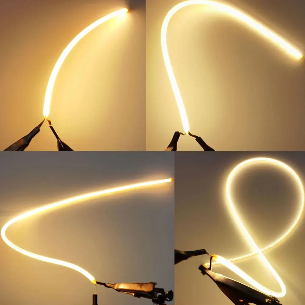 LED Flexible Filament DC3V 25/80/110/128/190/300MM Positive Negative Same End Edison Bulb Lamp Parts DIY Diode Decorative Lamp thumbnail 3
