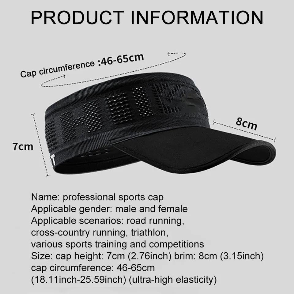 Summer Sports Hairband Sweat-absorbing Breathable Sun Visor Empty Top Sunscreen Duck Tongue Hat Outdoor Running Mountaineering thumbnail 6