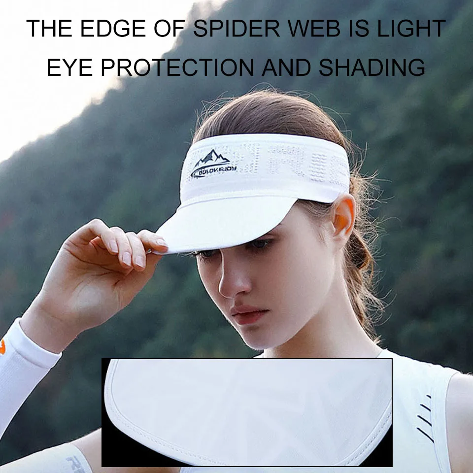 Summer Sports Hairband Sweat-absorbing Breathable Sun Visor Empty Top Sunscreen Duck Tongue Hat Outdoor Running Mountaineering thumbnail 2