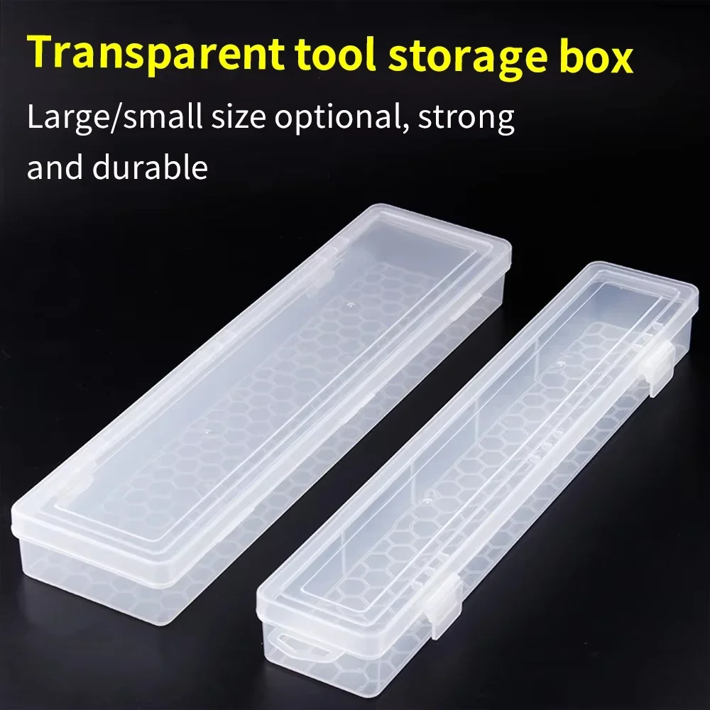 LUXIANZI Transparent Storage Box For Brushes Watercolour Pens Painting Pencils Arts Crafts Hand Tools Plastic Case Toolbox thumbnail 2