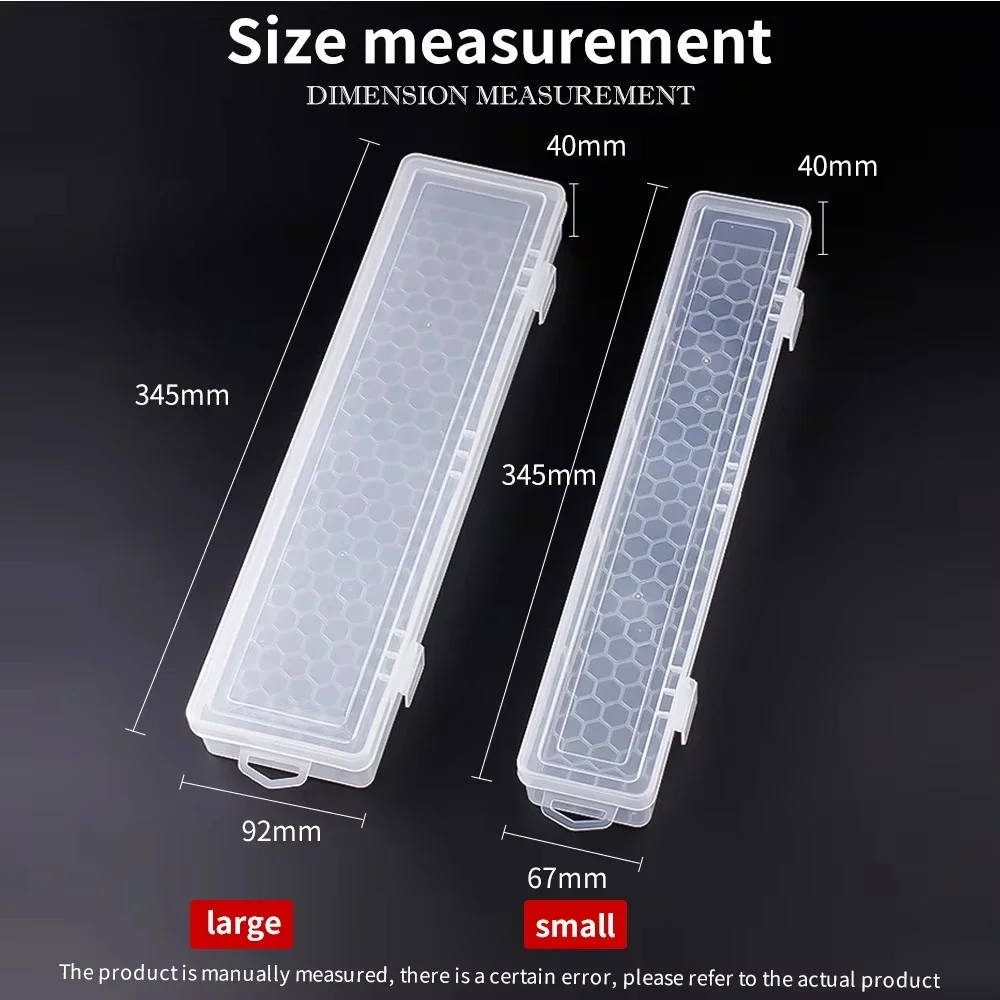 LUXIANZI Transparent Storage Box For Brushes Watercolour Pens Painting Pencils Arts Crafts Hand Tools Plastic Case Toolbox thumbnail 3