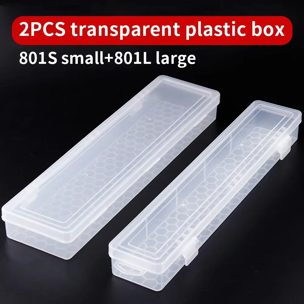 LUXIANZI Transparent Storage Box For Brushes Watercolour Pens Painting Pencils Arts Crafts Hand Tools Plastic Case Toolbox thumbnail 6