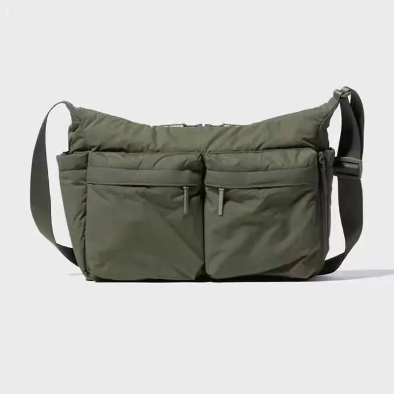 Multi-pocket Men's Nylon Crossbody Bags Large Capacity Women's Laptop Bag Waterproof Travel Shoulder Bag Tote Portable Handbags