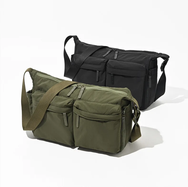 Multi-pocket Men's Nylon Crossbody Bags Large Capacity Women's Laptop Bag Waterproof Travel Shoulder Bag Tote Portable Handbags thumbnail 5