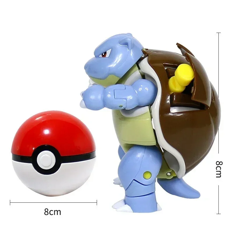 Pokemon Ball Deform Mewtwo Figure Pokeball Action Figurine Pikachu Charizard Gengar Blastoise Greninja Eevee Poke Child Toy Set thumbnail 6
