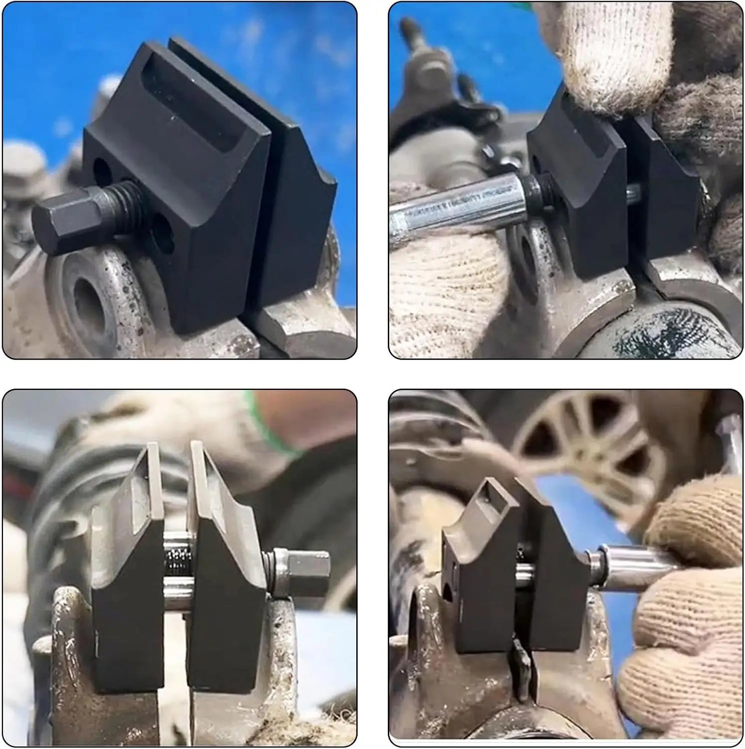 Car Suspension Split Hub Steering Knuckle Spreader Automotive Suspension Strut Separator Hydraulic Shock Absorber Removal Tools thumbnail 2
