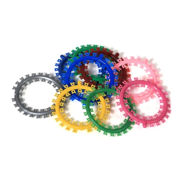 1000Pcs Dental Orthodontic Ligature Ties Cartoon O-Ring Elastic Bands Flower Kitty Cat Mickey for Ortho Archwire Braces thumbnail 4