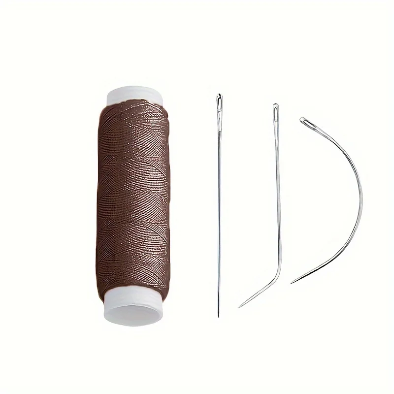 Nylon Hair Track Weft Weave Sew Thread + Needle J+I+C For Clip In Extensions Wig Tools for Hair Extension Accessories thumbnail 5