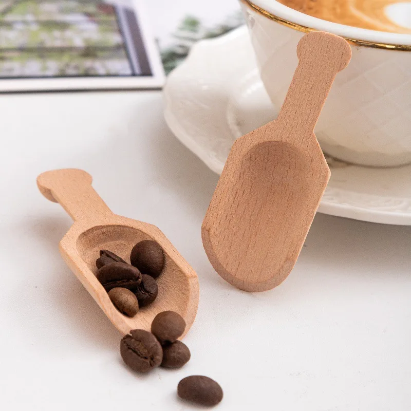 Wooden Mini Tea Coffee Scoops Seasoning Candy Spices Bath Salt Spoons Milk Powder Scoops Household Spoons Wooden Teaspoon thumbnail 2