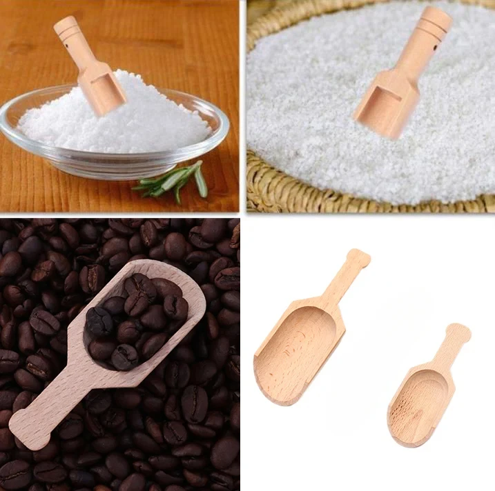 Wooden Mini Tea Coffee Scoops Seasoning Candy Spices Bath Salt Spoons Milk Powder Scoops Household Spoons Wooden Teaspoon thumbnail 5