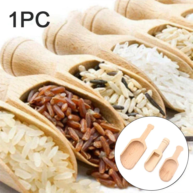 Wooden Mini Tea Coffee Scoops Seasoning Candy Spices Bath Salt Spoons Milk Powder Scoops Household Spoons Wooden Teaspoon thumbnail 3