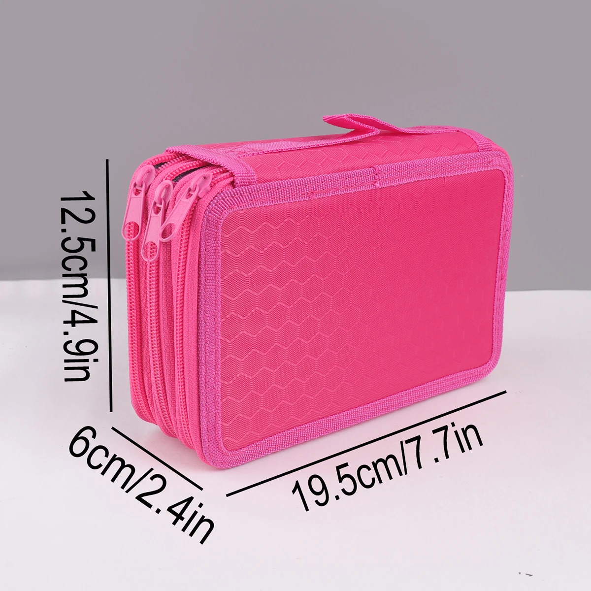 1 piece 3-layer handy pencil case, stylish large-capacity student pencil case and office storage bag, a gift for a friend thumbnail 2