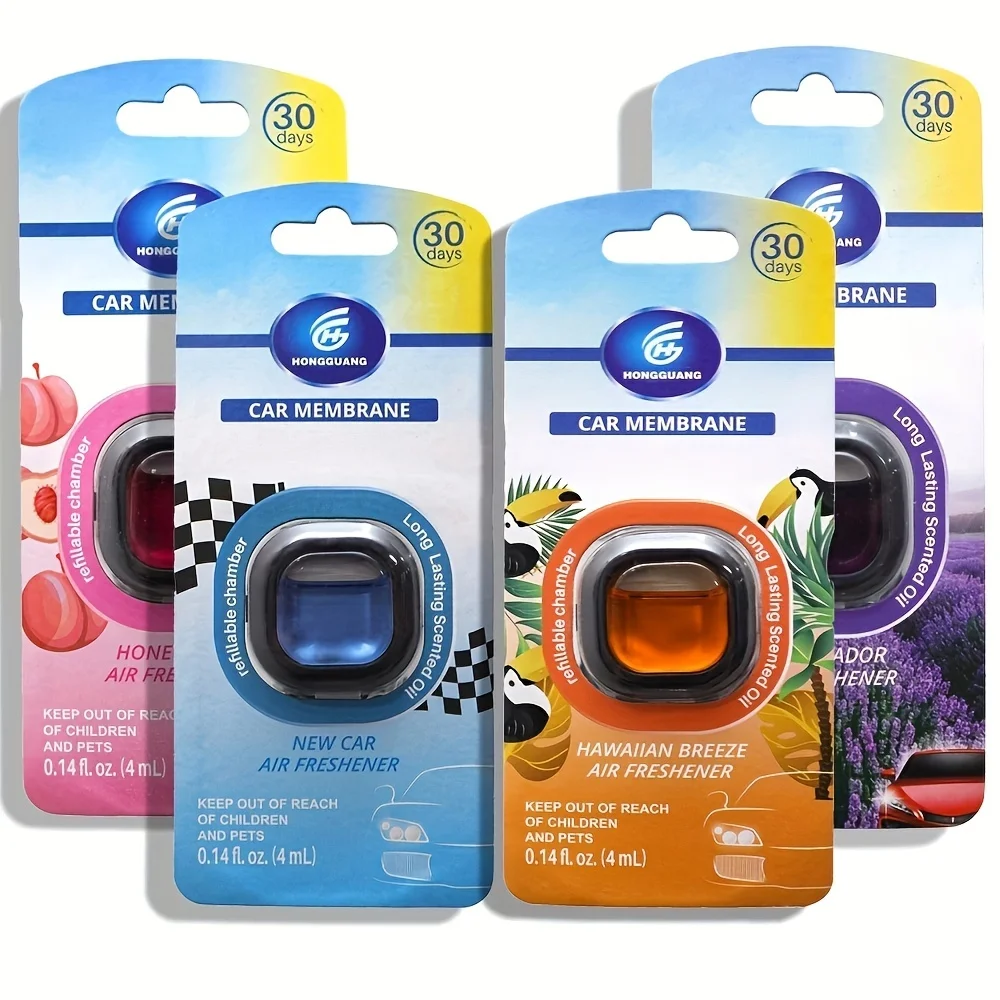 30-Day Long-Lasting Car Air Freshener Vent Clip - Essential Oil Scented Odor Eliminator, 0.14 oz Each, Non-Toxic Fragrance Sourc thumbnail 5