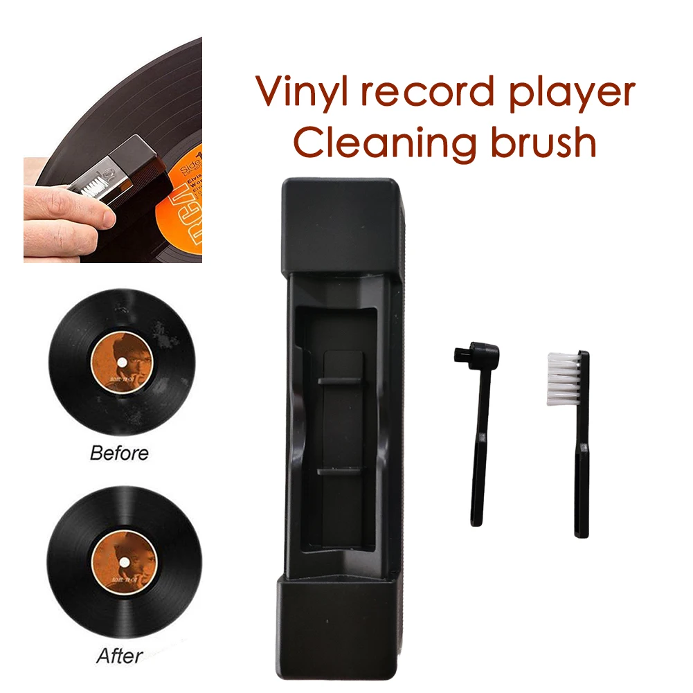 1 Set Anti Static Vinyl Record Cleaner Dust Remover Brush for Phonograph Turntable LP Vinyl Records Cleaning Accessories thumbnail 4