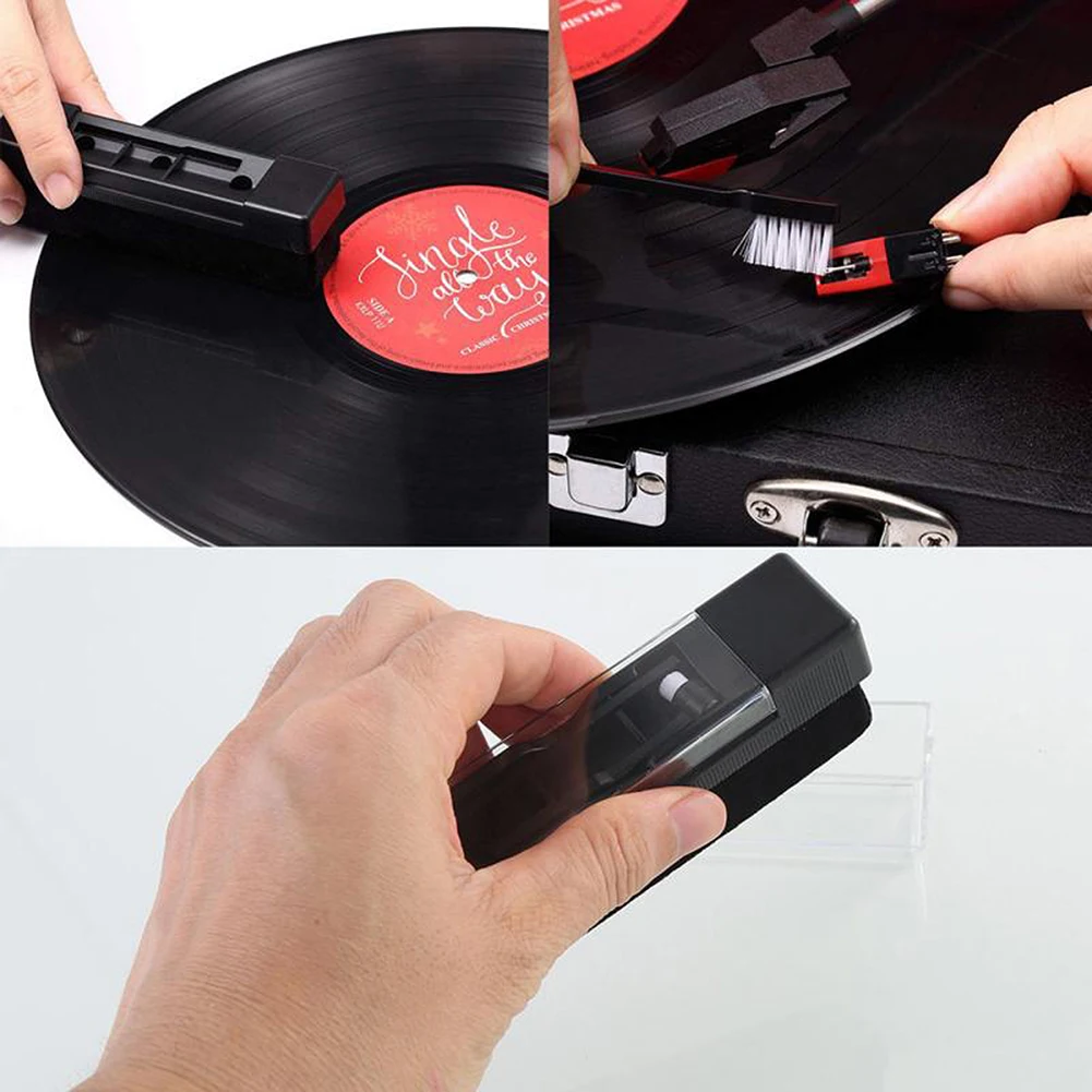 1 Set Anti Static Vinyl Record Cleaner Dust Remover Brush for Phonograph Turntable LP Vinyl Records Cleaning Accessories thumbnail 6